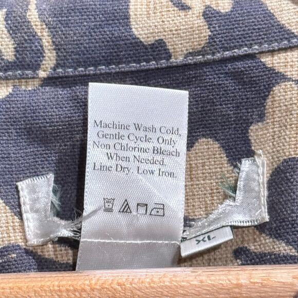 Coldwater Creek Women’s Red Floral Denim Jacket Button Front Country Chic Sz XL - Picture 5 of 9